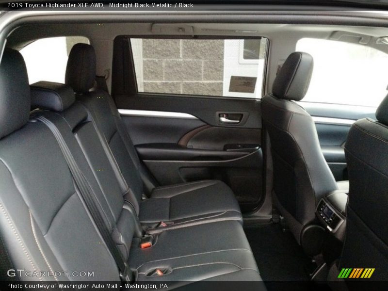 Rear Seat of 2019 Highlander XLE AWD