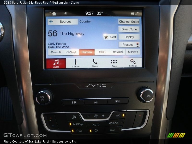Ruby Red / Medium Light Stone 2019 Ford Fusion SE