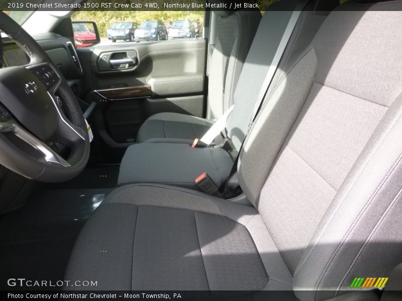 Northsky Blue Metallic / Jet Black 2019 Chevrolet Silverado 1500 RST Crew Cab 4WD
