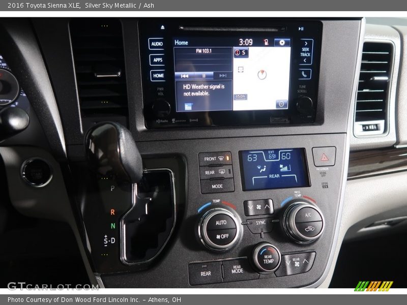 Silver Sky Metallic / Ash 2016 Toyota Sienna XLE
