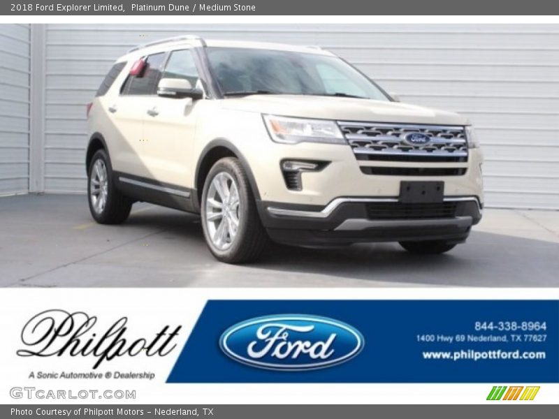 Platinum Dune / Medium Stone 2018 Ford Explorer Limited