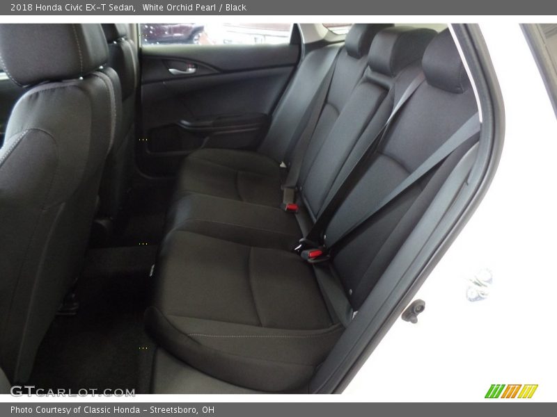 White Orchid Pearl / Black 2018 Honda Civic EX-T Sedan