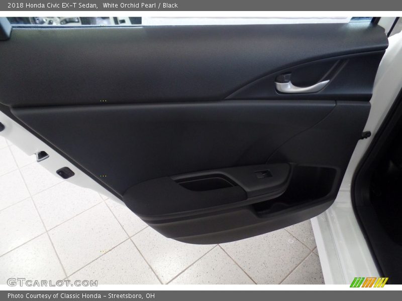 White Orchid Pearl / Black 2018 Honda Civic EX-T Sedan