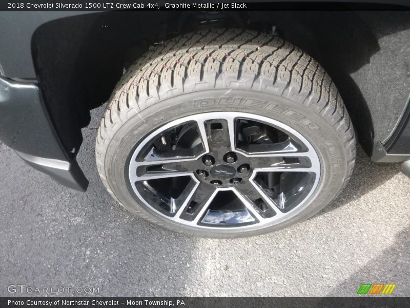 Graphite Metallic / Jet Black 2018 Chevrolet Silverado 1500 LTZ Crew Cab 4x4
