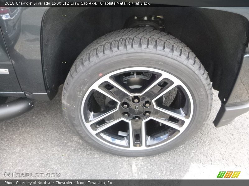 Graphite Metallic / Jet Black 2018 Chevrolet Silverado 1500 LTZ Crew Cab 4x4