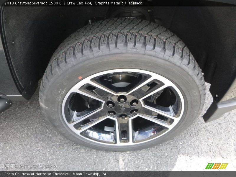 Graphite Metallic / Jet Black 2018 Chevrolet Silverado 1500 LTZ Crew Cab 4x4