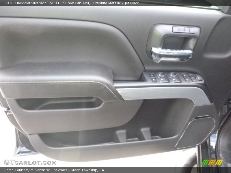 Graphite Metallic / Jet Black 2018 Chevrolet Silverado 1500 LTZ Crew Cab 4x4