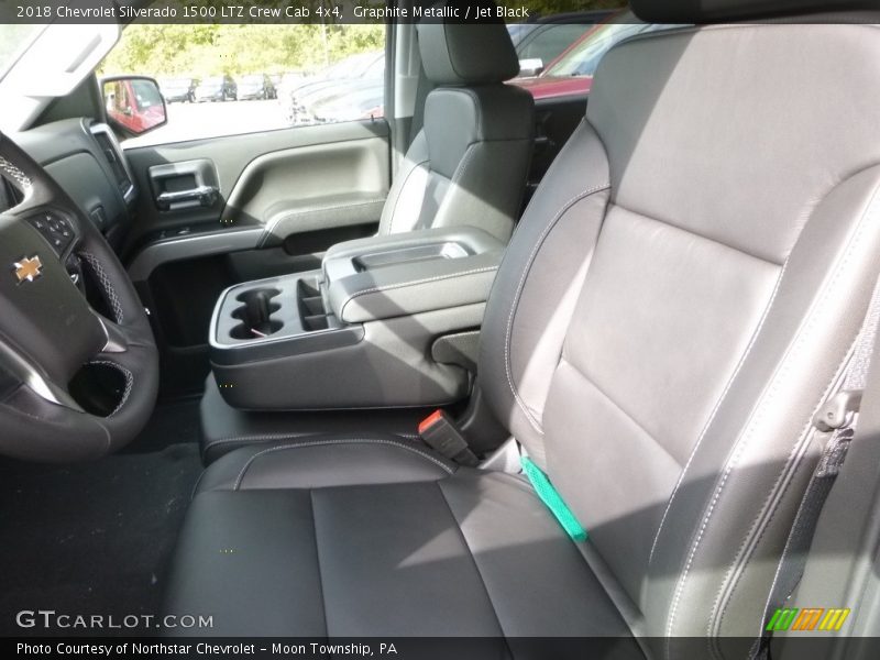 Graphite Metallic / Jet Black 2018 Chevrolet Silverado 1500 LTZ Crew Cab 4x4