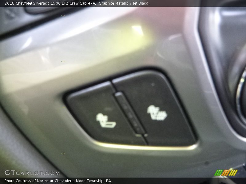 Graphite Metallic / Jet Black 2018 Chevrolet Silverado 1500 LTZ Crew Cab 4x4