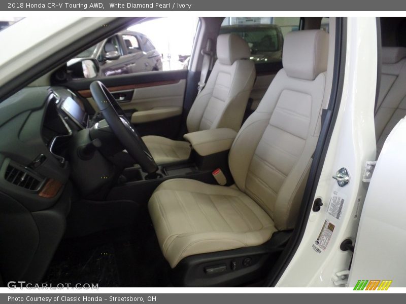 White Diamond Pearl / Ivory 2018 Honda CR-V Touring AWD