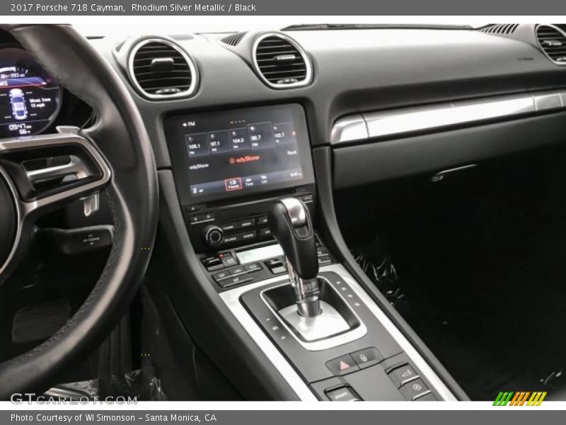 Rhodium Silver Metallic / Black 2017 Porsche 718 Cayman