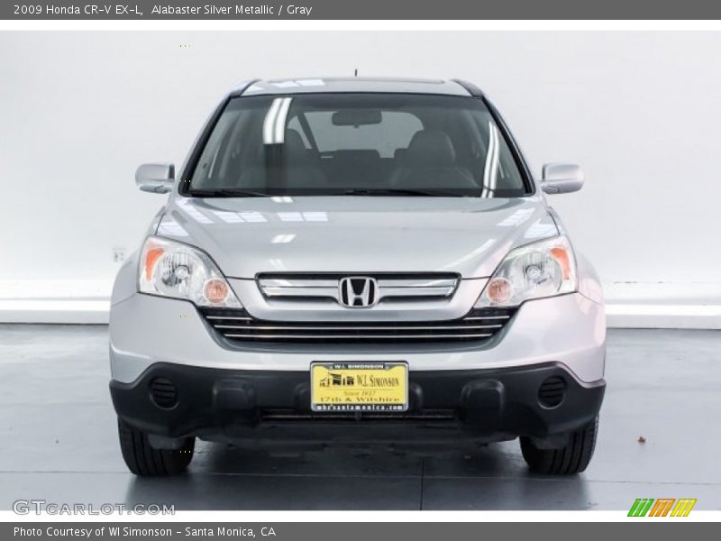 Alabaster Silver Metallic / Gray 2009 Honda CR-V EX-L