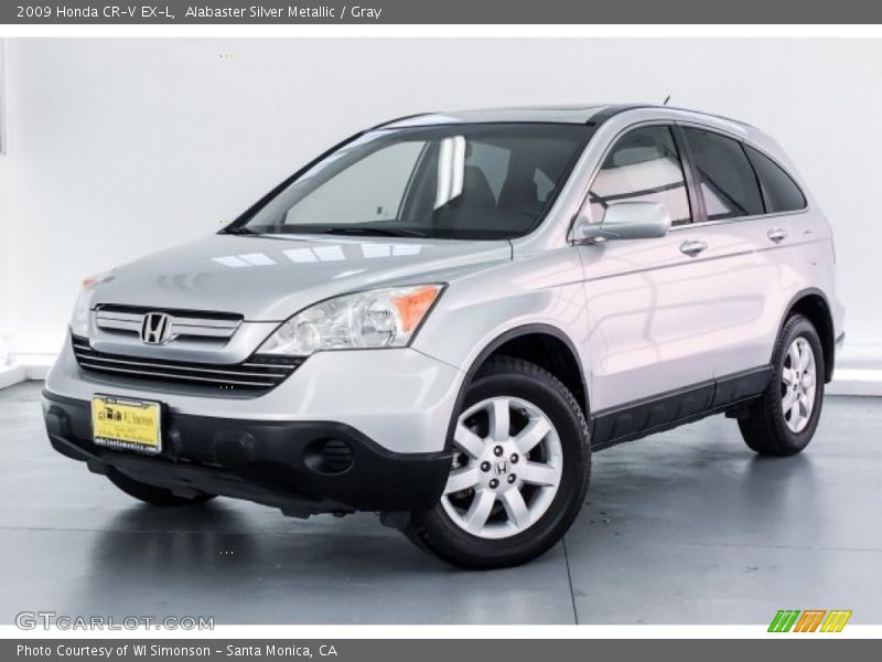 Alabaster Silver Metallic / Gray 2009 Honda CR-V EX-L
