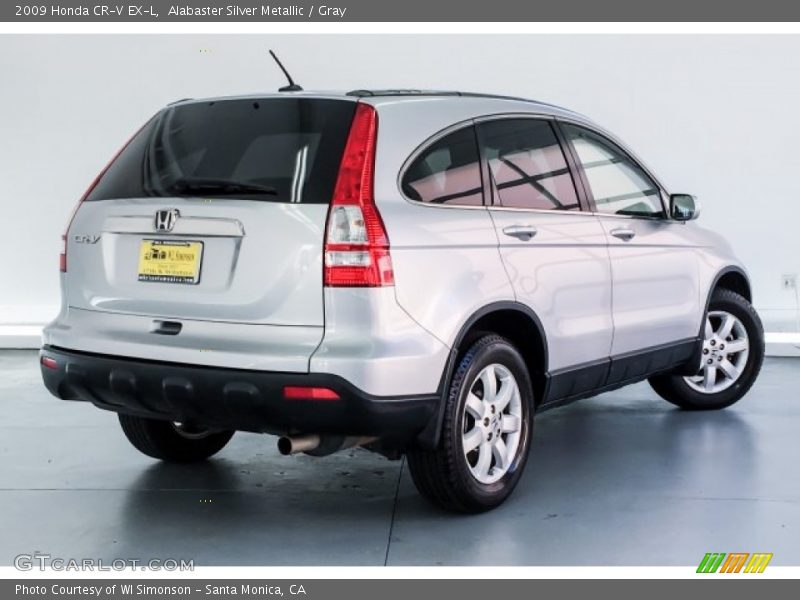 Alabaster Silver Metallic / Gray 2009 Honda CR-V EX-L