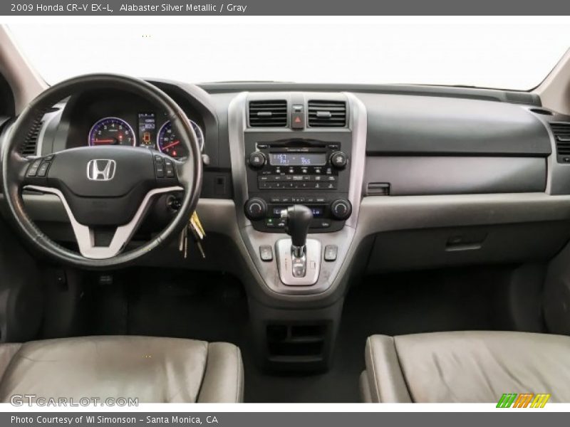 Alabaster Silver Metallic / Gray 2009 Honda CR-V EX-L