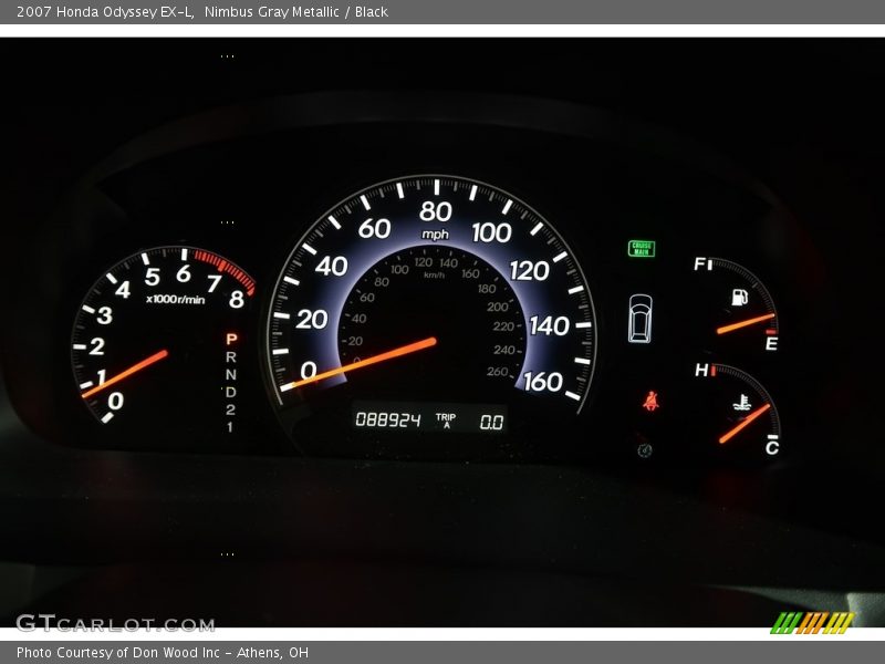 Nimbus Gray Metallic / Black 2007 Honda Odyssey EX-L