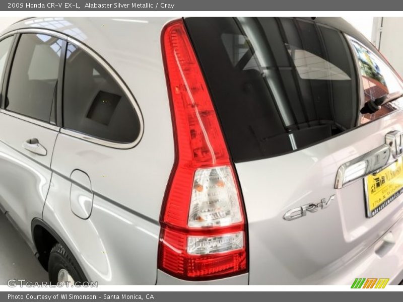 Alabaster Silver Metallic / Gray 2009 Honda CR-V EX-L
