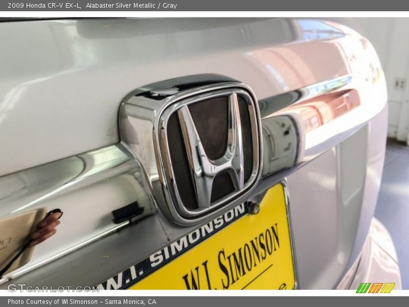 Alabaster Silver Metallic / Gray 2009 Honda CR-V EX-L