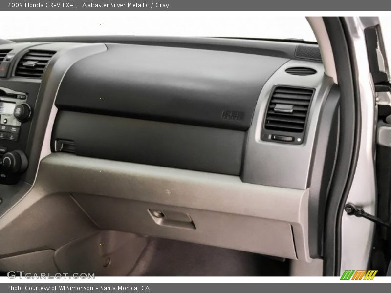 Alabaster Silver Metallic / Gray 2009 Honda CR-V EX-L