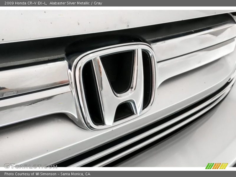 Alabaster Silver Metallic / Gray 2009 Honda CR-V EX-L