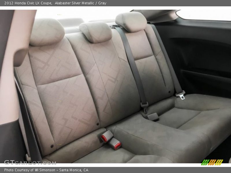 Alabaster Silver Metallic / Gray 2012 Honda Civic LX Coupe