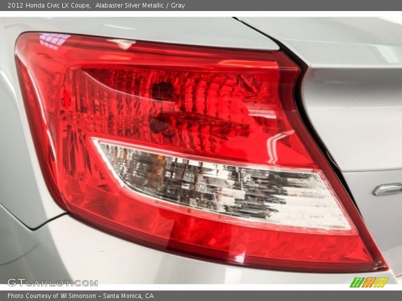Alabaster Silver Metallic / Gray 2012 Honda Civic LX Coupe