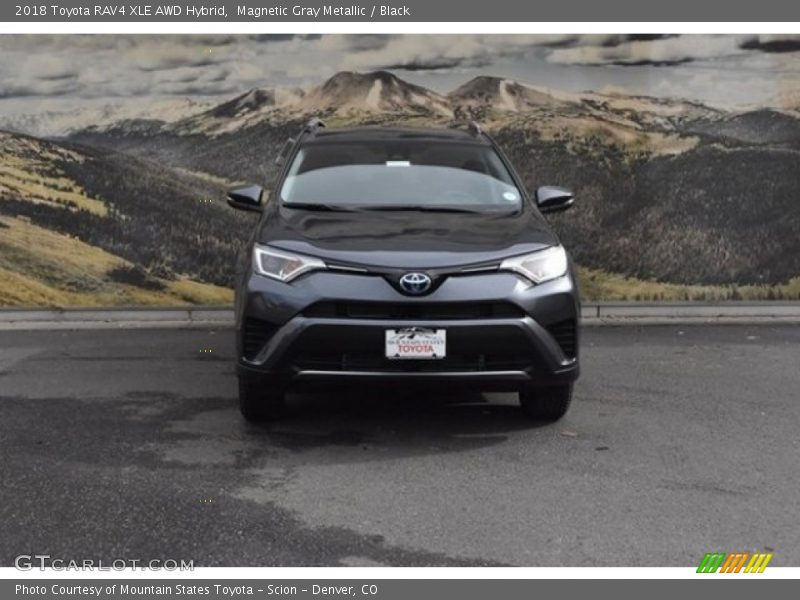 Magnetic Gray Metallic / Black 2018 Toyota RAV4 XLE AWD Hybrid