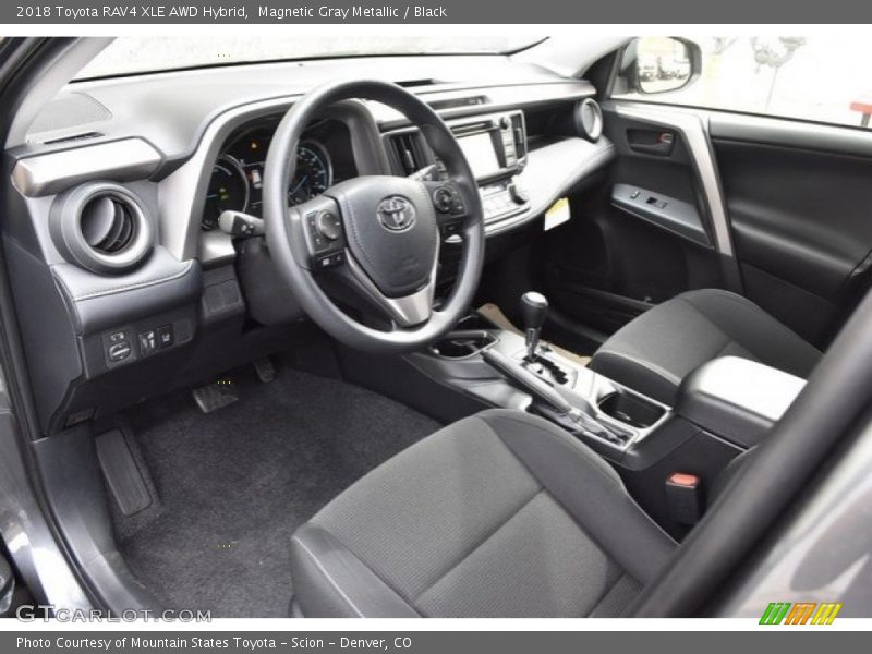 Magnetic Gray Metallic / Black 2018 Toyota RAV4 XLE AWD Hybrid