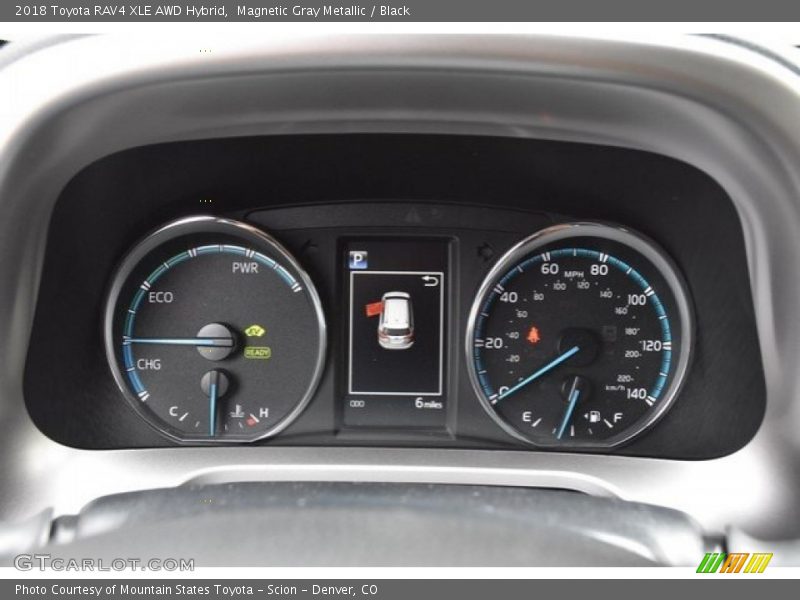 Magnetic Gray Metallic / Black 2018 Toyota RAV4 XLE AWD Hybrid