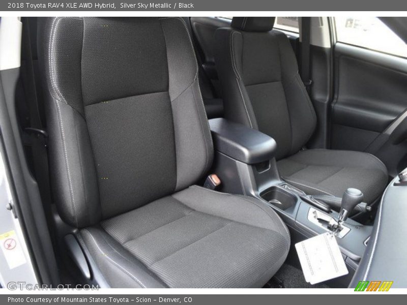 Silver Sky Metallic / Black 2018 Toyota RAV4 XLE AWD Hybrid