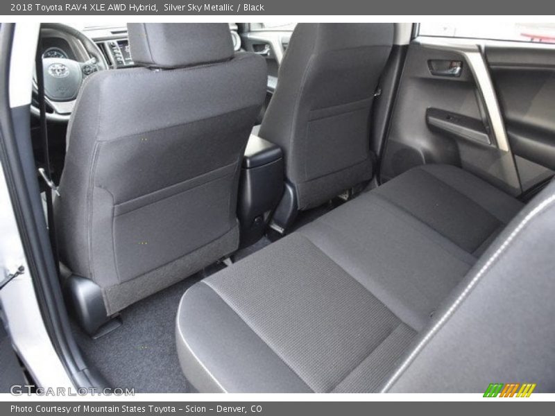 Silver Sky Metallic / Black 2018 Toyota RAV4 XLE AWD Hybrid
