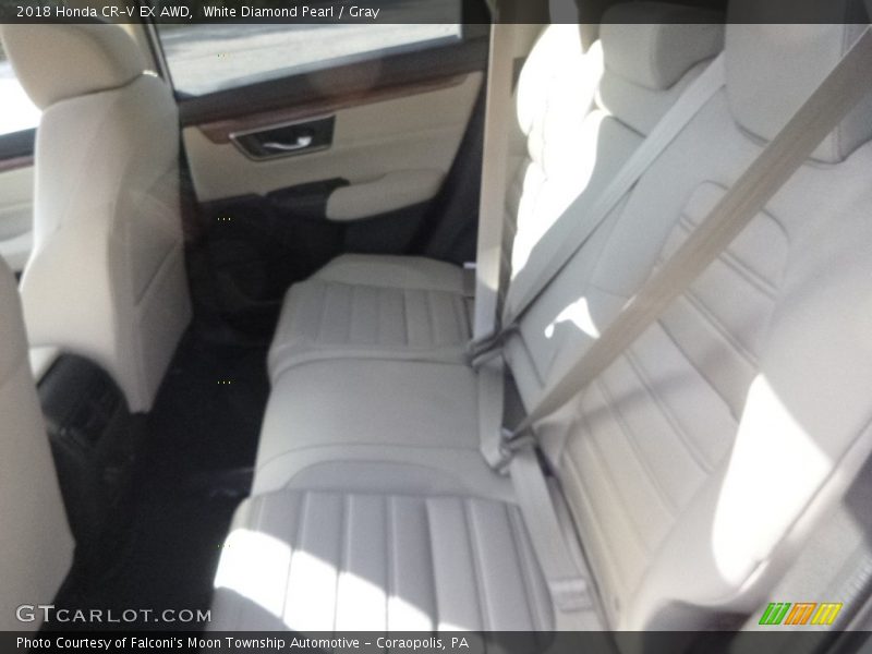 White Diamond Pearl / Gray 2018 Honda CR-V EX AWD