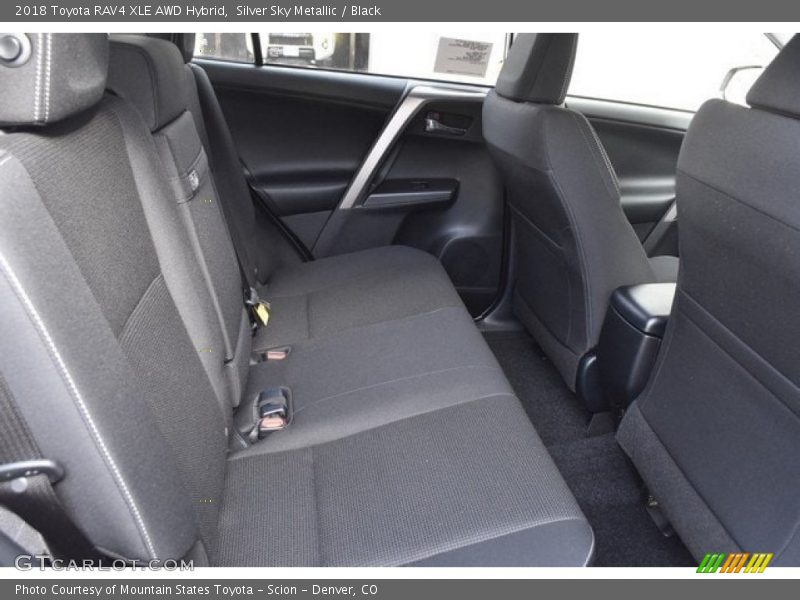 Silver Sky Metallic / Black 2018 Toyota RAV4 XLE AWD Hybrid