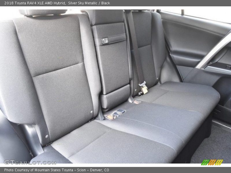 Silver Sky Metallic / Black 2018 Toyota RAV4 XLE AWD Hybrid
