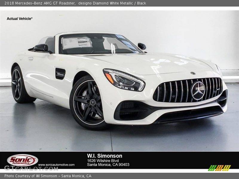 designo Diamond White Metallic / Black 2018 Mercedes-Benz AMG GT Roadster