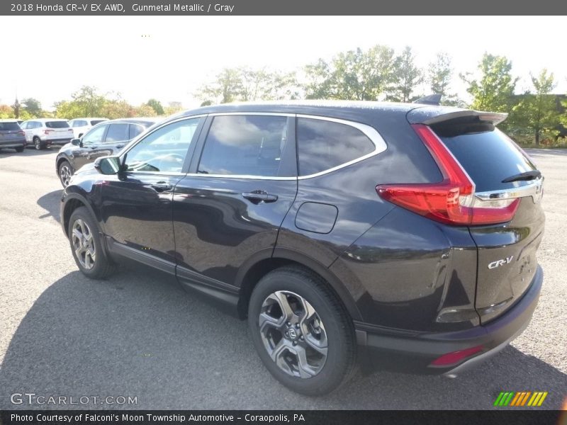 Gunmetal Metallic / Gray 2018 Honda CR-V EX AWD