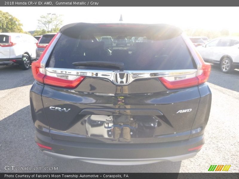 Gunmetal Metallic / Gray 2018 Honda CR-V EX AWD