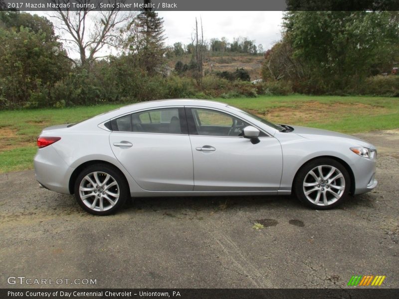 Sonic Silver Metallic / Black 2017 Mazda Mazda6 Touring