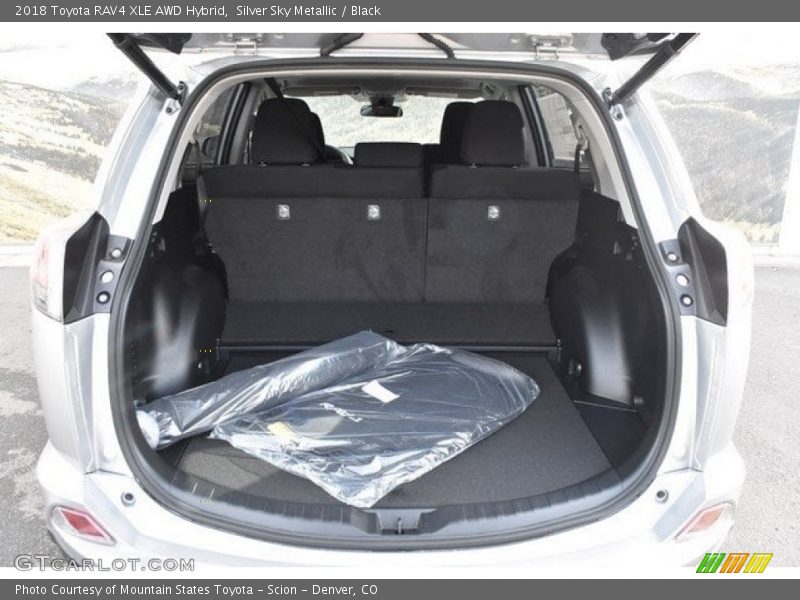 Silver Sky Metallic / Black 2018 Toyota RAV4 XLE AWD Hybrid