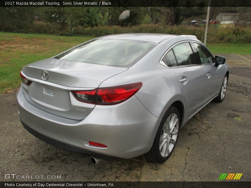 Sonic Silver Metallic / Black 2017 Mazda Mazda6 Touring