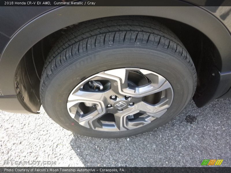 Gunmetal Metallic / Gray 2018 Honda CR-V EX AWD