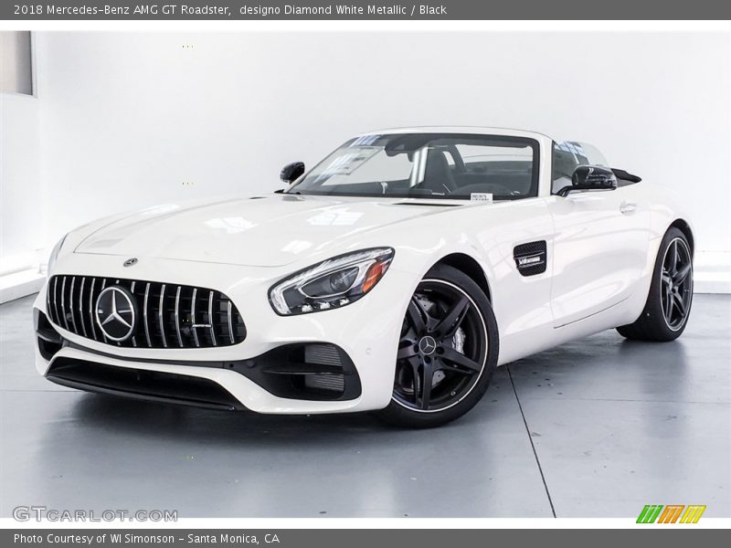 designo Diamond White Metallic / Black 2018 Mercedes-Benz AMG GT Roadster