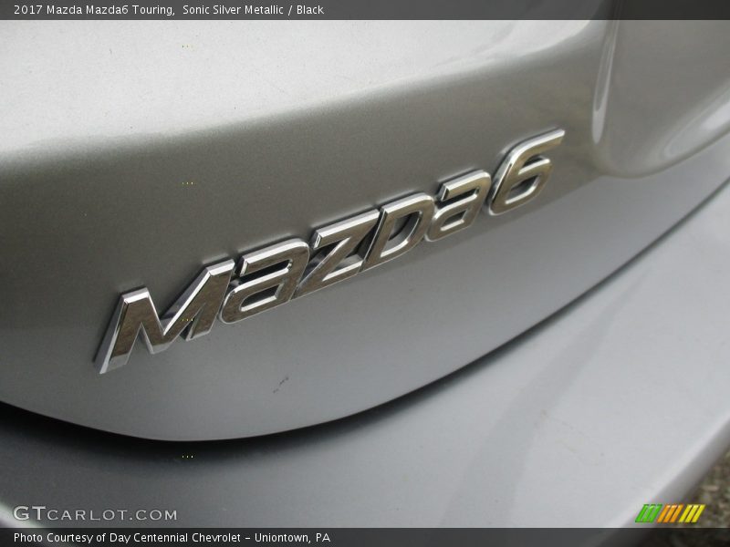 Sonic Silver Metallic / Black 2017 Mazda Mazda6 Touring