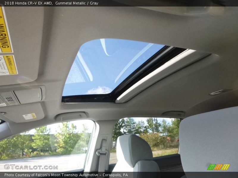 Gunmetal Metallic / Gray 2018 Honda CR-V EX AWD