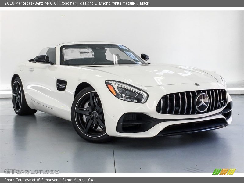 designo Diamond White Metallic / Black 2018 Mercedes-Benz AMG GT Roadster