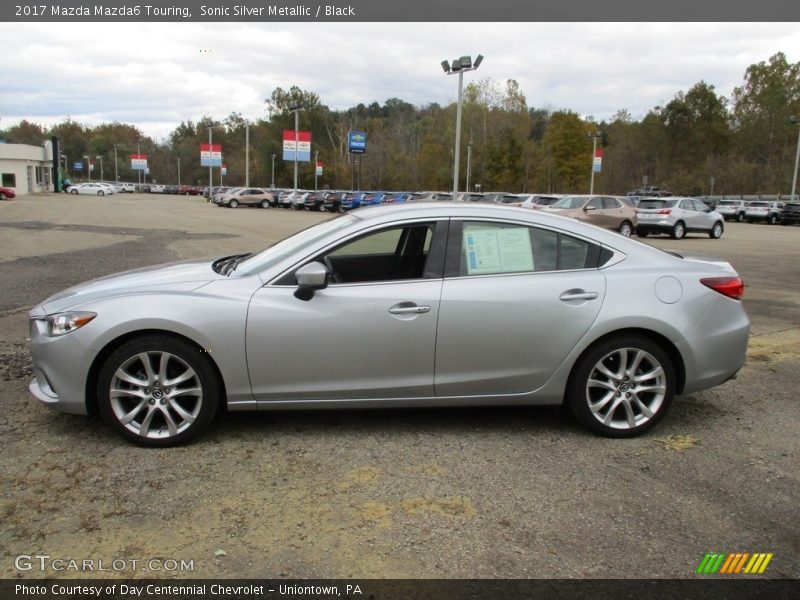 Sonic Silver Metallic / Black 2017 Mazda Mazda6 Touring