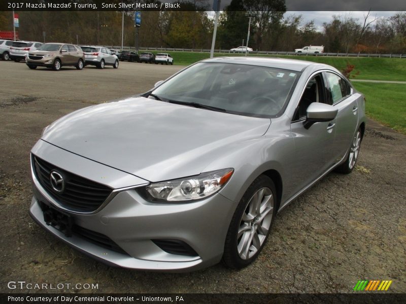 Sonic Silver Metallic / Black 2017 Mazda Mazda6 Touring