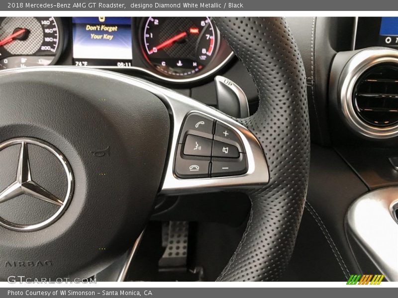 designo Diamond White Metallic / Black 2018 Mercedes-Benz AMG GT Roadster