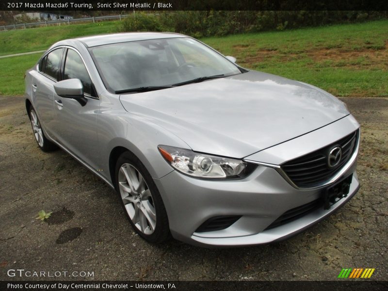 Sonic Silver Metallic / Black 2017 Mazda Mazda6 Touring