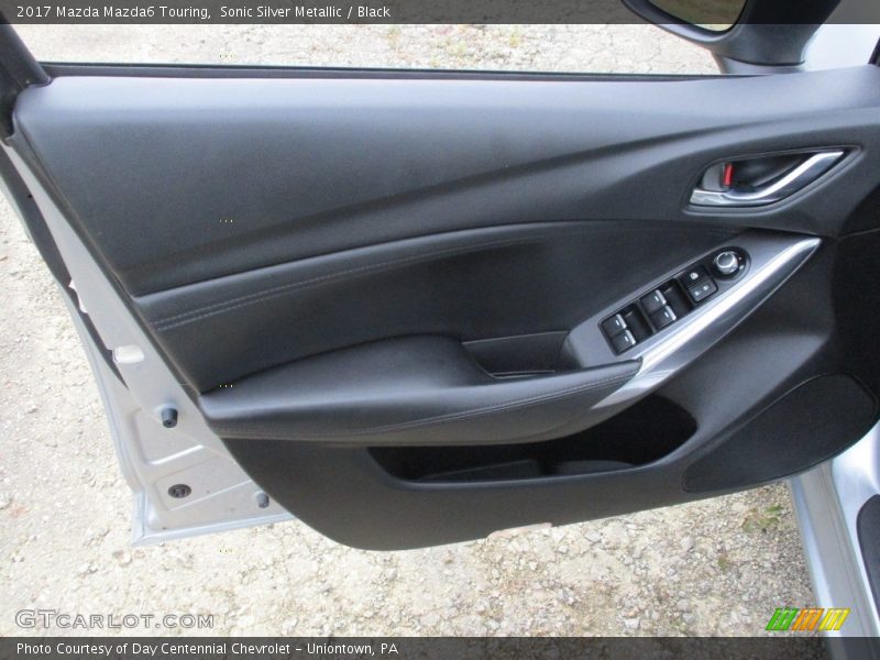 Sonic Silver Metallic / Black 2017 Mazda Mazda6 Touring